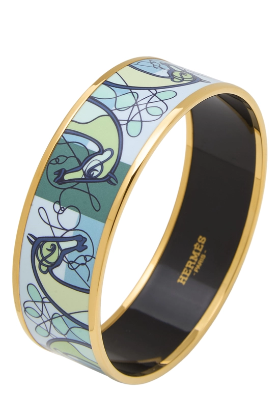 Multicolor Enamel Bangle Wide, , large image number 0