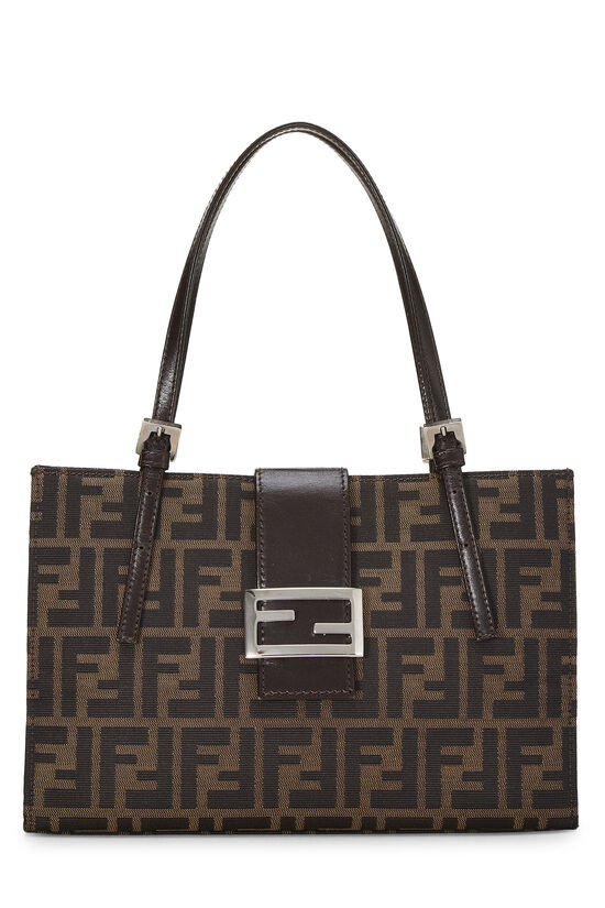 Brown Zucca Canvas Handbag, , large image number 0