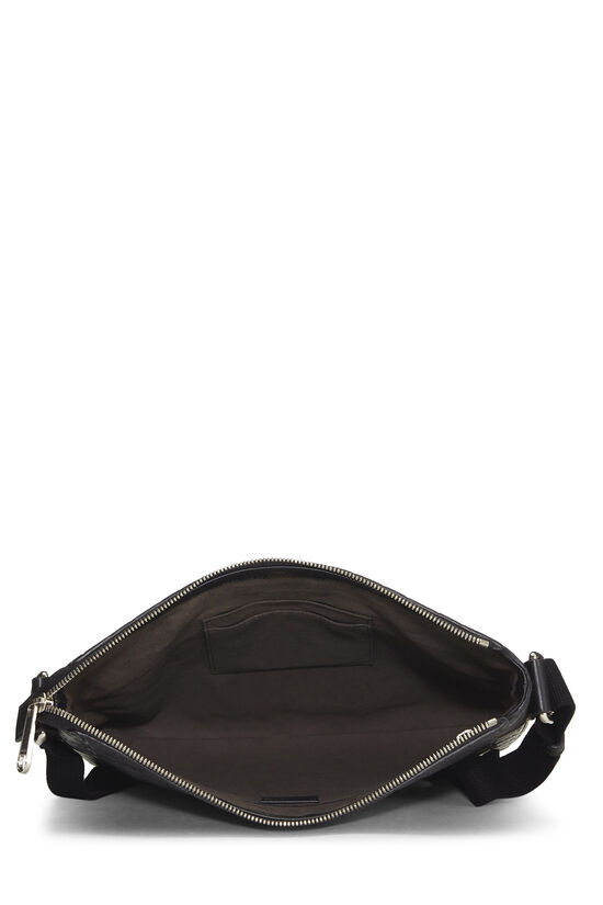Black Guccissima Leather Flat Messenger Bag, , large image number 5