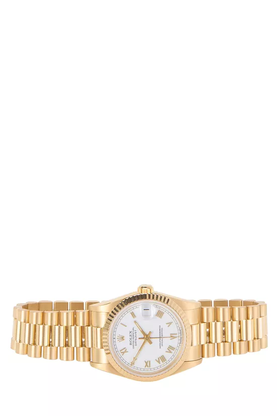 18K Gold Roman Numeral White Dial Datejust 68278 31mm, , large image number 2