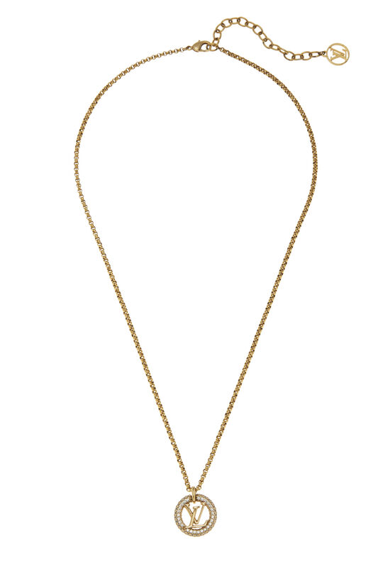 Gold & Crystal Louise By Night Necklace, , large image number 0