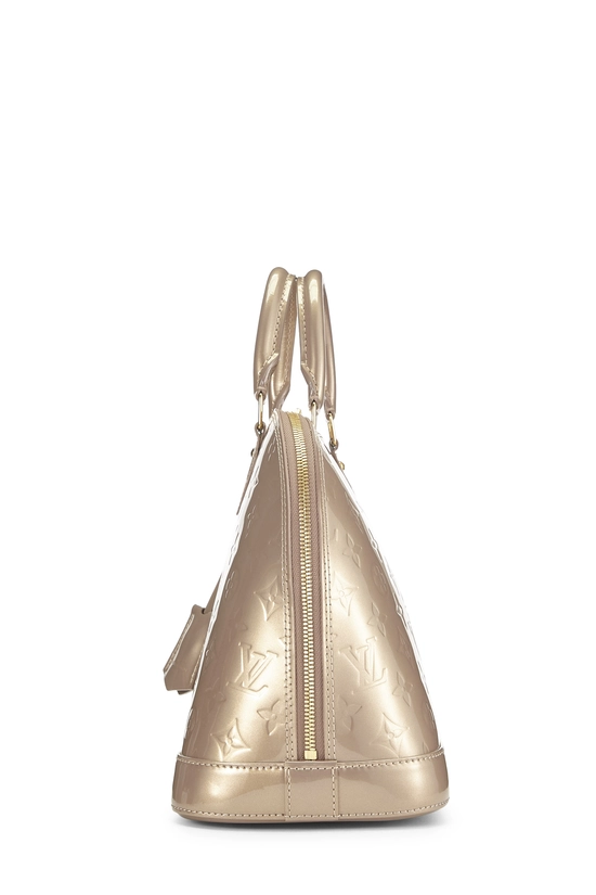 Beige Poudre Monogram Vernis Alma PM NM, , large image number 2