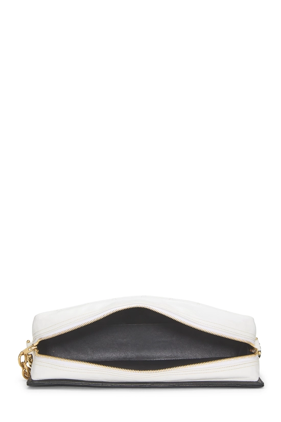 White Lambskin Logo Camera Bag Large, , large image number 5