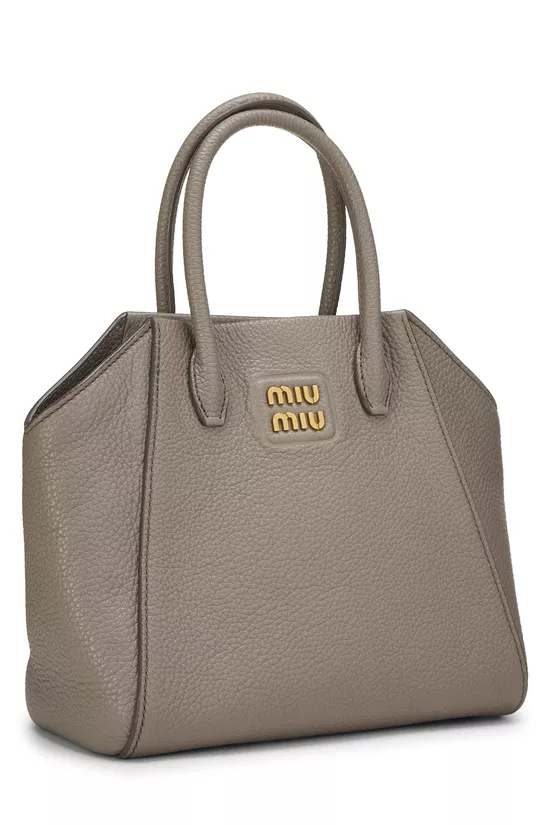 Grey Calfskin Convertible Handbag Small, , large image number 1