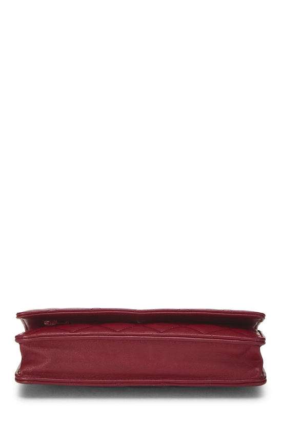 Red Quilted Lambskin Wallet on Chain (WOC), , large image number 4