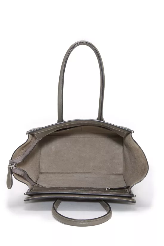 Grey Drummed Calfskin Luggage Micro, , large image number 5
