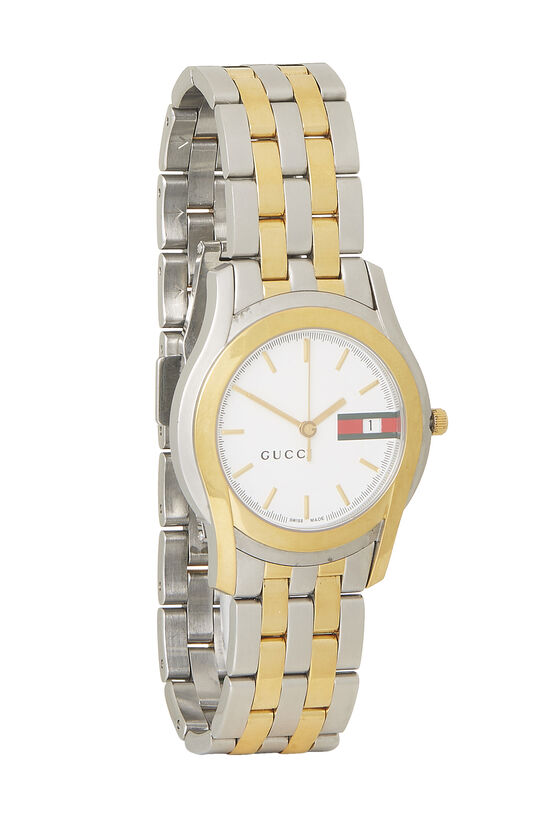Gold & Silver Stainless Steel 5500 Automatic Watch, , large image number 0