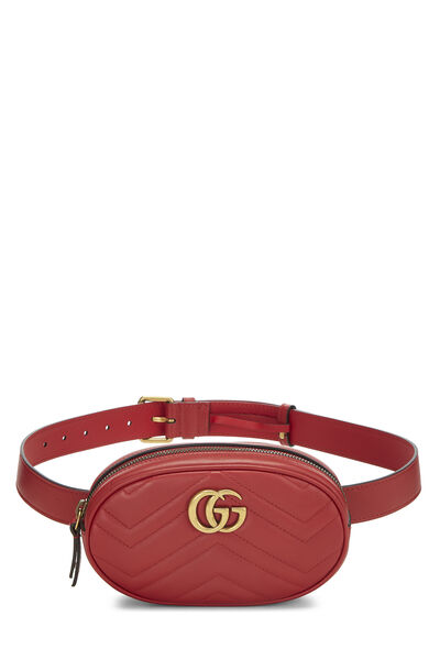 Red Leather Marmont Belt Bag Mini