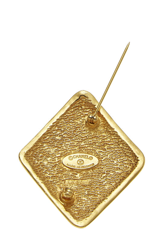 Chanel Gold 'CC' Diamond Shaped Pin Q6JDOI17DB010