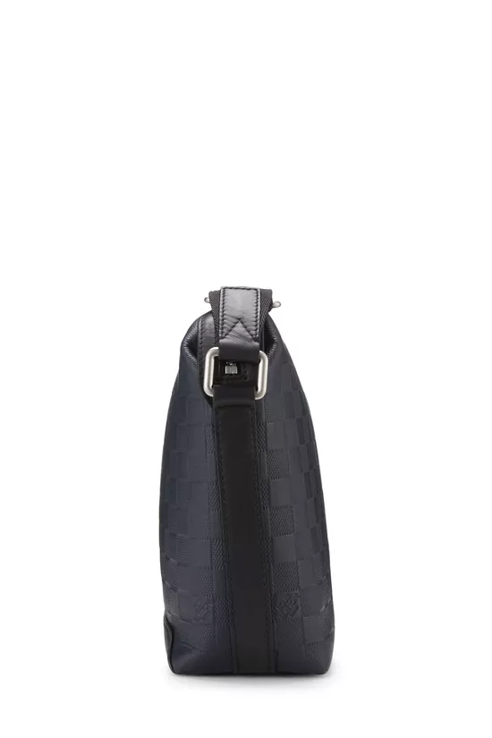 Navy Damier Infini Discovery Messenger PM, , large image number 2