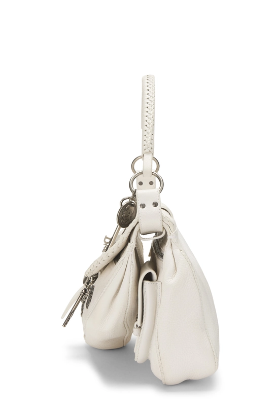 White Leather Gaucho Saddle Bag, , large image number 2