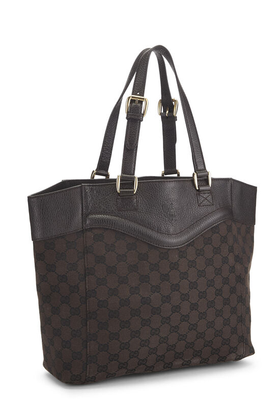Brown GG Canvas Tote, , large image number 1