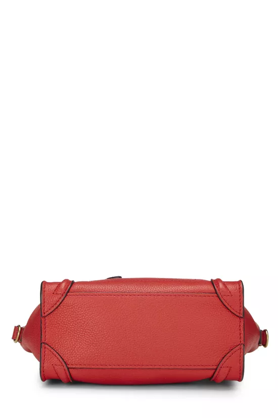 Red Leather Luggage Nano, , large image number 4