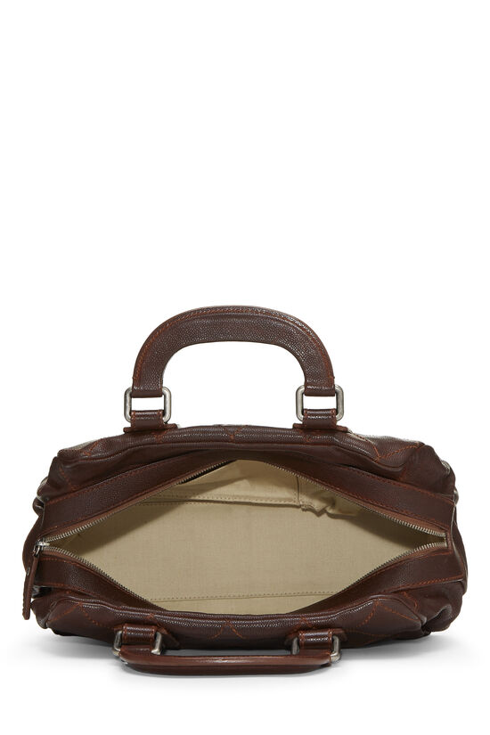 Brown Wild Stitch Leather Handbag, , large image number 5