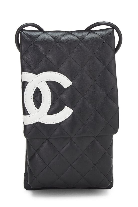 Black Quilted Calfskin Cambon Shoulder Bag Mini, , large image number 0
