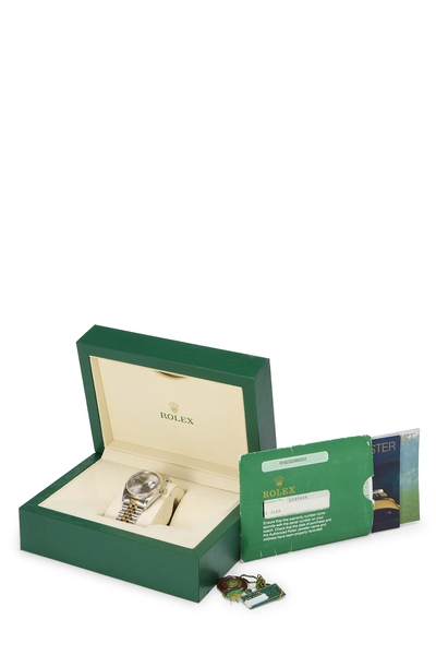 Silver Roman Numeral Dial 18K Gold Datejust 16233 36mm, , large