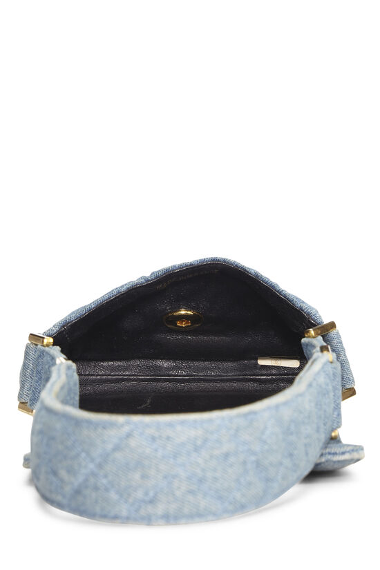 Blue Denim Shoulder Bag Mini, , large image number 6