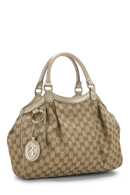 Gold Original GG Canvas Sukey Tote, , large image number 1