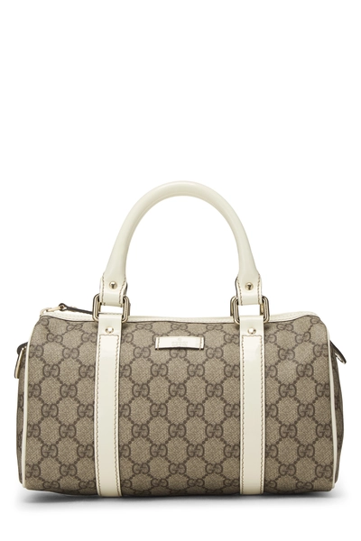 Gucci White GG Supreme Coated Canvas Joy Boston Handbag
