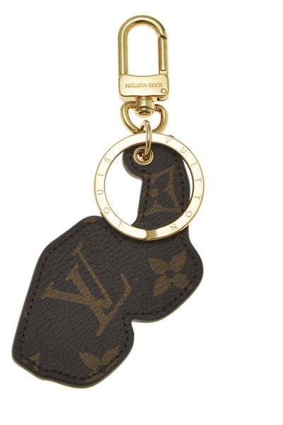 Gold & Multicolor Leather Millionaire Sunglasses Bag Charm, , large