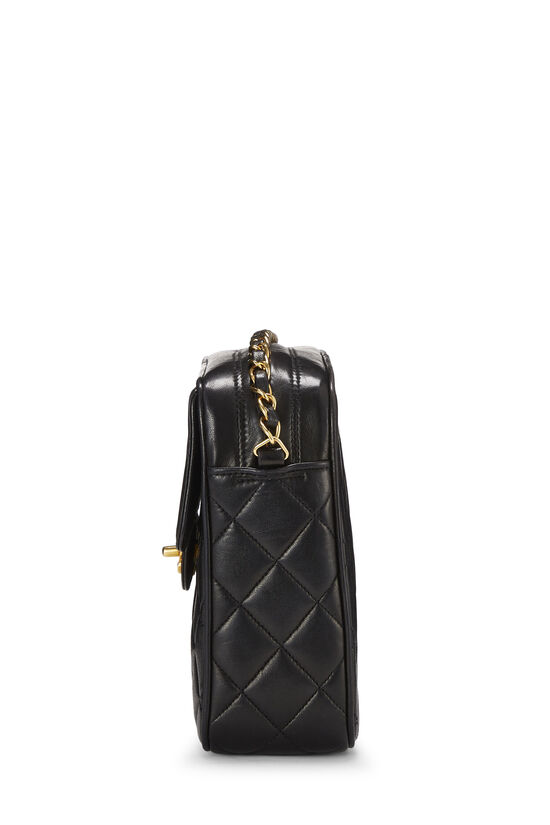 Chanel Black Quilted Lizard Pocket Camera Bag Medium Q6BAMQ1MK7003