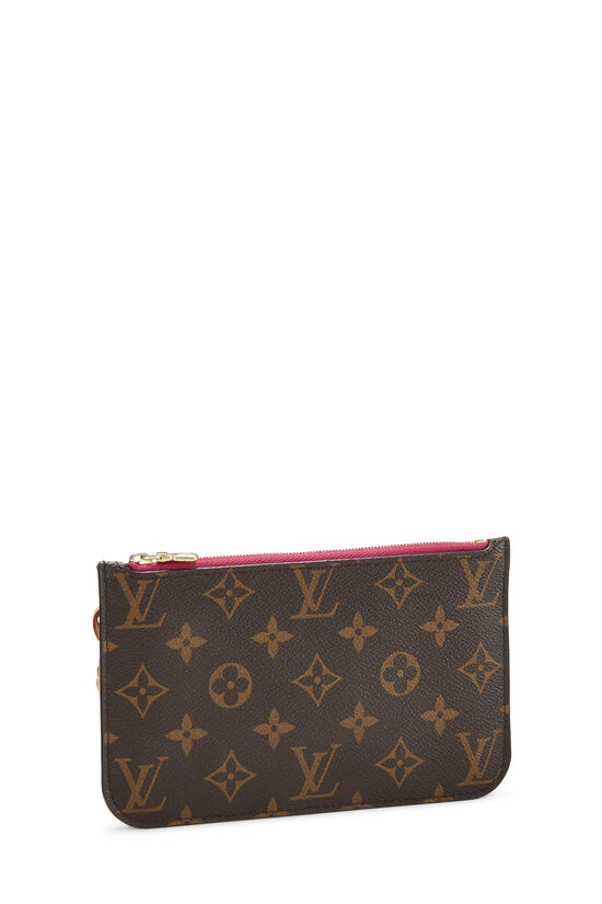 Pink Monogram Neverfull Pouch PM, , large image number 3