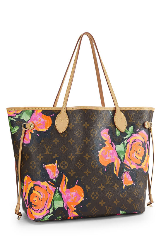 Stephen Sprouse x Louis Vuitton Monogram Canvas Roses Neverfull MM  QJB0BJ3Q0A331