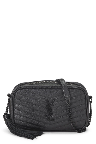 Black Grainy Leather Lou Camera Bag Mini