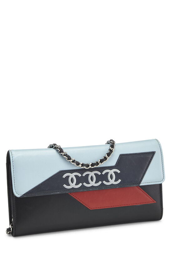 Multicolor Lambskin Airlines Wallet on Chain (WOC), , large image number 3