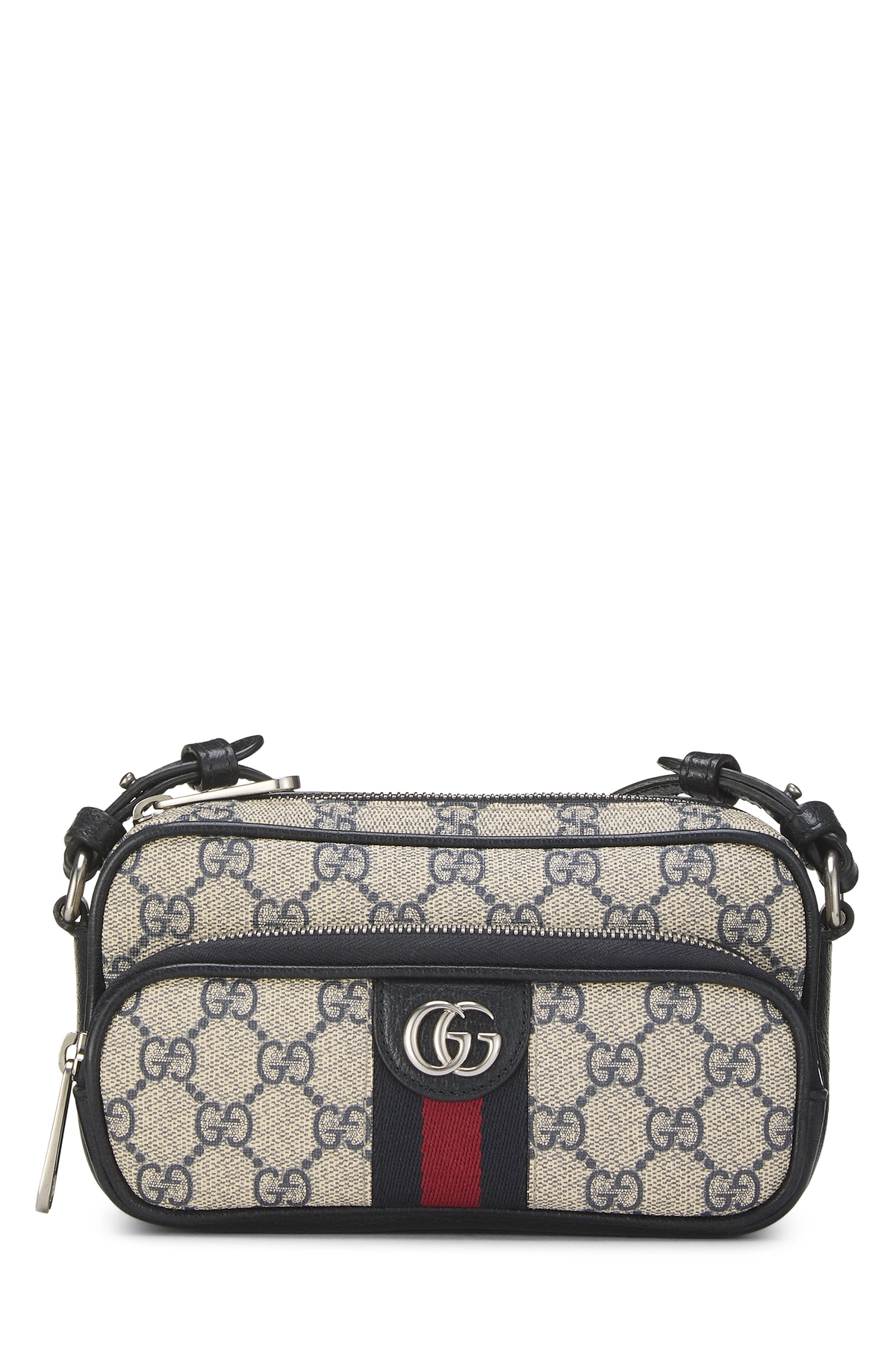 Navy GG Supreme Canvas Ophidia Convertible Belt Bag