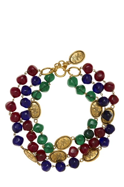 Gold Gripoix Multi-Strand Necklace