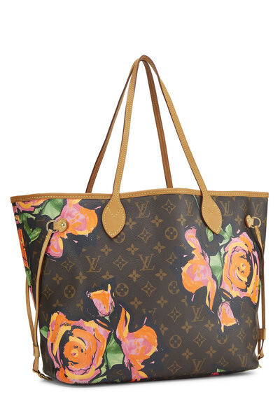 Stephen Sprouse x Louis Vuitton Monogram Canvas Roses Neverfull MM, , large