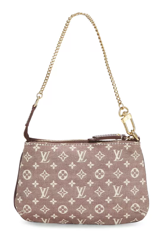 Burgundy Monogram Idylle Pochette Mini, , large image number 3