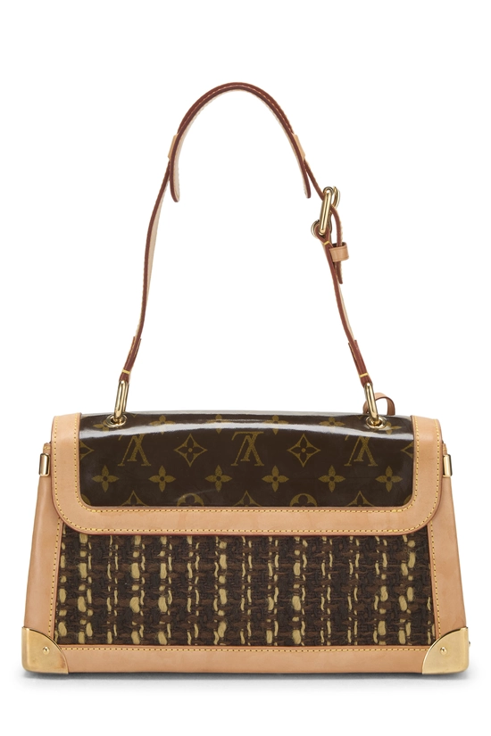 Brown Monogram Tweedy Shoulder Bag, , large image number 3