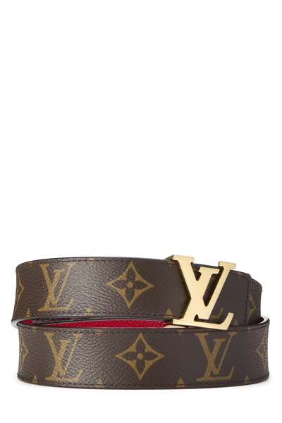 Monogram Initials Reversible Belt 75