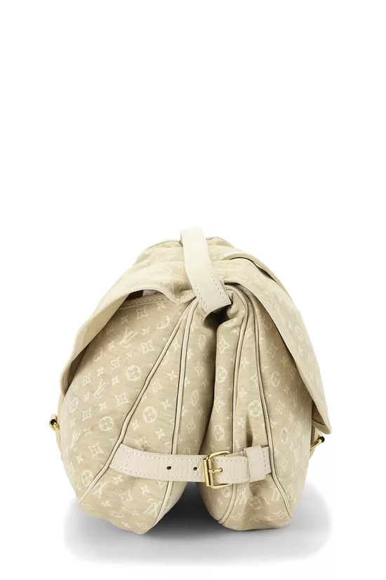 White Monogram Mini Lin Saumur 30, , large image number 2