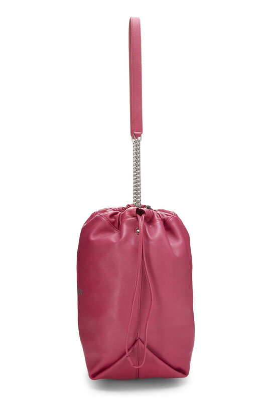 Pink Leather Teddy Bucket Bag, , large image number 2