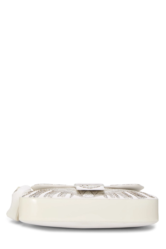 White Embellished Street Chic Columbus Shoulder Bag, , large image number 4