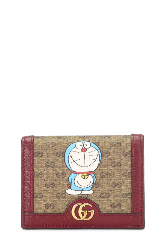 Pre-Owned Doraemon x Gucci Coated Canvas Compact Wallet QFA56G0LRB003