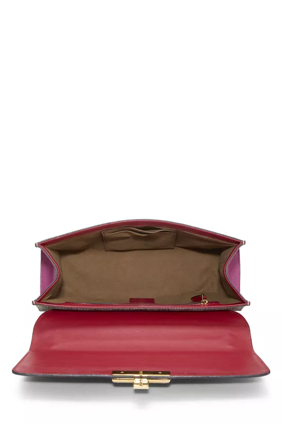 Multicolor GG Supreme Canvas Padlock Shoulder Bag Medium, , large image number 5