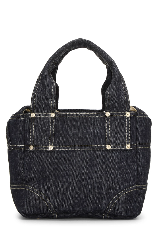 Blue 'CC' Denim Handbag, , large image number 3