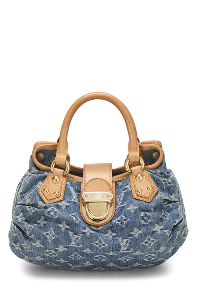 Blue Monogram Denim Pleaty