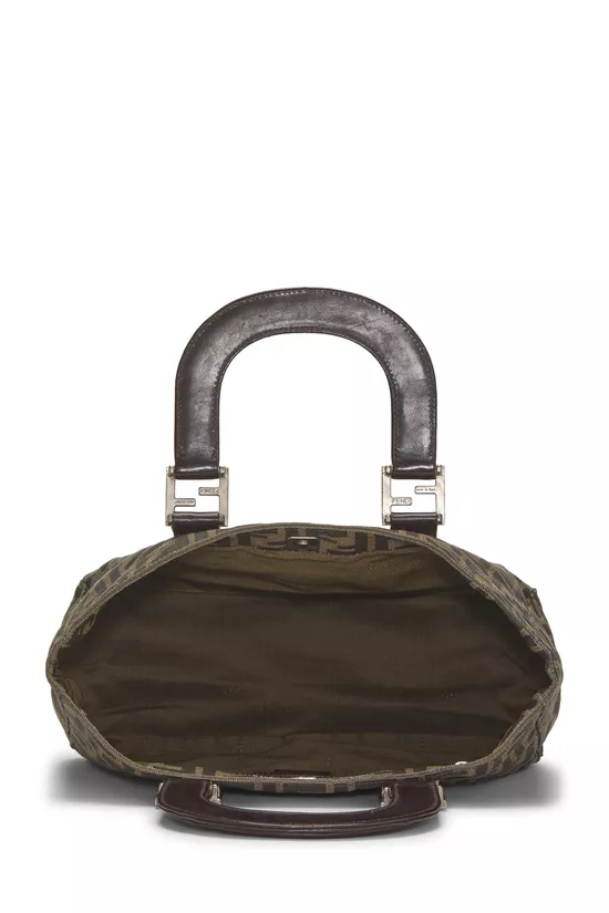 Brown Zucca Canvas Handbag Small, , large image number 5