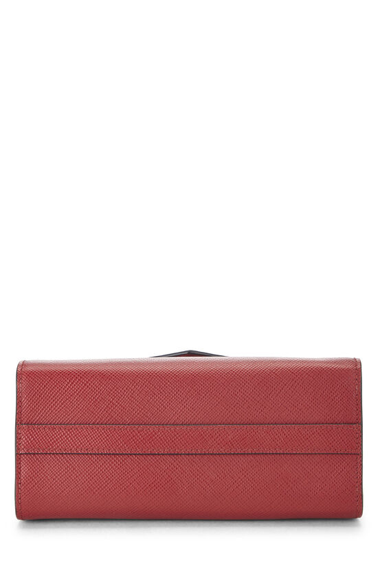 Red Saffiano Leather Monochrome Shoulder Bag, , large image number 4