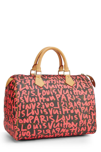 Stephen Sprouse x Louis Vuitton Monogram Pink Graffiti Speedy 30, , large