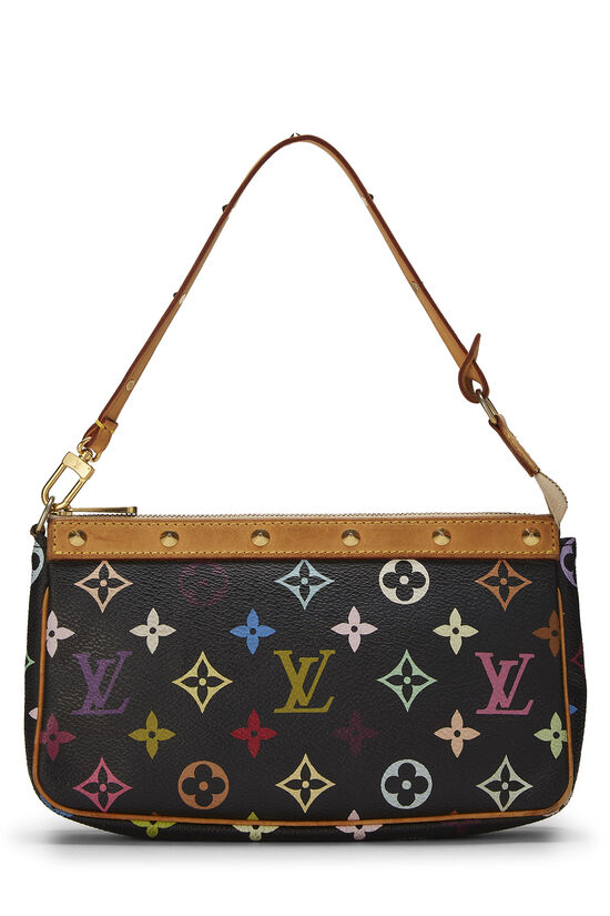 Takashi Murakami x Louis Vuitton Black Monogram Multicolore Pochette Accessoires, , large image number 0