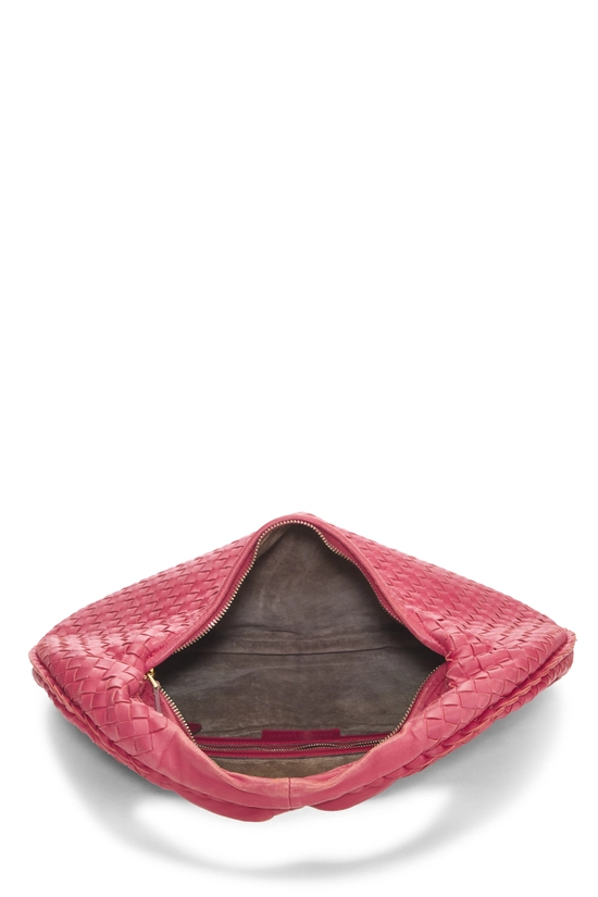 Pink Intrecciato Veneta Hobo Medium, , large image number 5