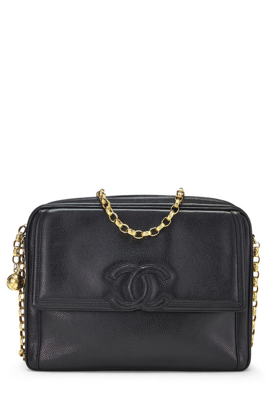Navy Quilted Caviar Camera Pocket Tassel Bag Gold Hardware, 1991-1994, Handbags & Accessories, The Chanel Collection, 2022