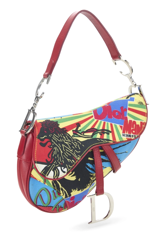 Multicolor Rasta Mania Saddle Bag, , large image number 1