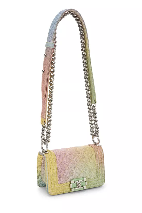 Paris-Cuba Rainbow Quilted Caviar Boy Bag Mini, , large image number 1